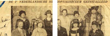 Artikel over de Eerste Nederlandsche Soroptimist Club, gepubliceerd in De vrouw en haar huis uit januari 1928. 