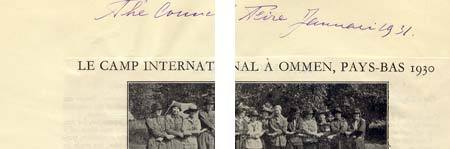 Een knipsel uit januari 1931 waarin Welmoet Wijnaendts Francken-Dyserinck verslag doet van een internationaal padvindsterskamp in 21 juli 1930 te Ommen. 