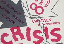 Vrouwen en de crisis: detail van poster uit 1985 t.g.v. vrouwendag