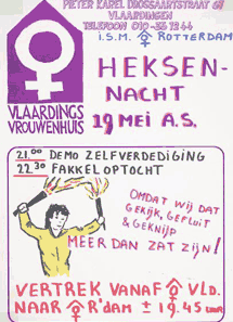 omdat wij dat gekijk, gefluit &   geknijp meer dan zat zijn! Vlaardingen 19?. Heksennacht