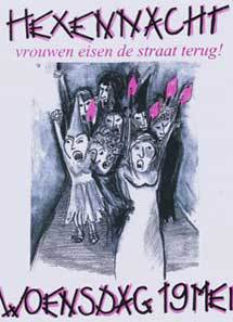 Vrouwen eisen de straat terug! Amsterdam 2004 Heksennacht